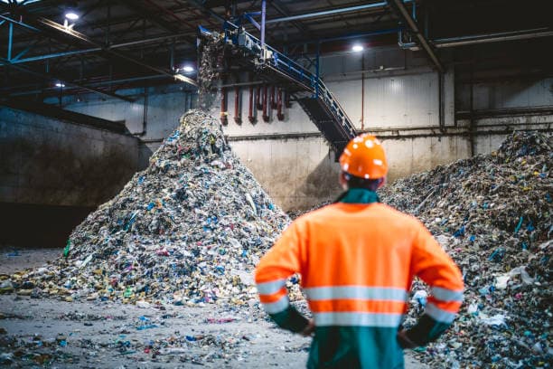 Sustainable waste management background